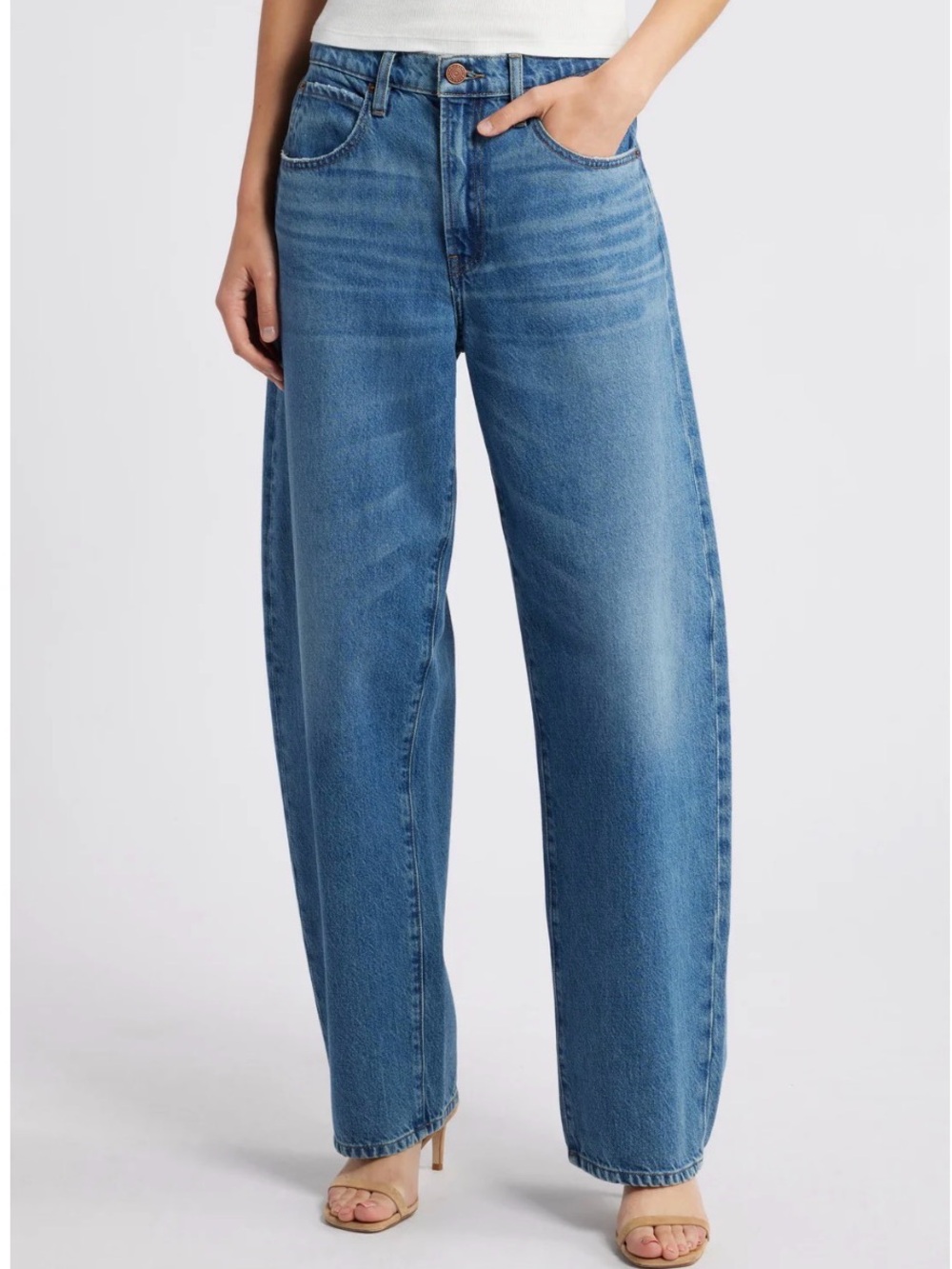 Frame Denim Low Slung Barrel Jean Size 31